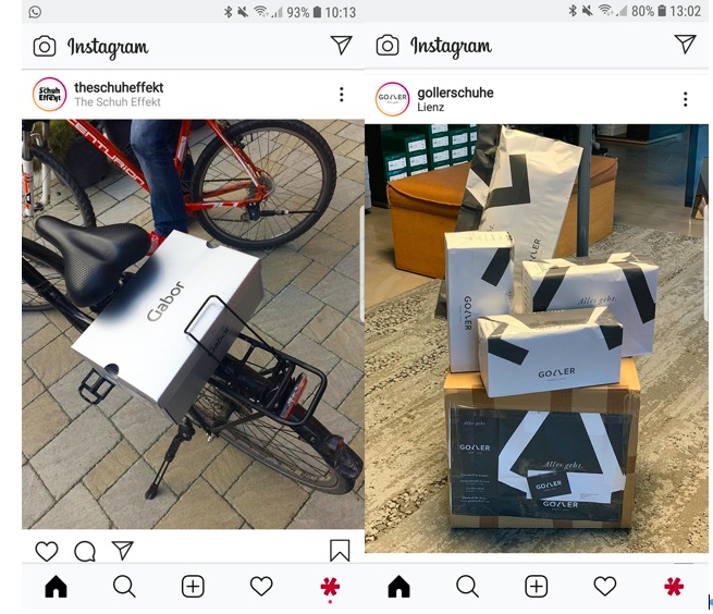 Über Instagram halten die Händler ihre Kunden auf dem Laufenden. (Screenshot: Instagram)