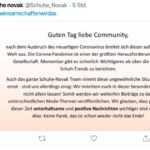 Schuhe Novak hält seine Community über Trends auf dem Laufenden. (Screenshot: Twitter)