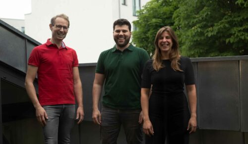 Das Gründerteam (v.l.n.r.): Dr. Matthias Brendel, Muhammad Ali Kezze (COO), Carolin Kleinert (CBO) (Foto: Footprint)