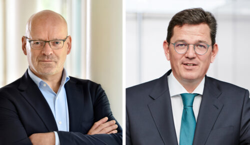 Günter Althaus, Geschäftsführer der Assima hoch 2 (l.), und Arnd Hinrich Kappe, Geschäftsführer der Messe Offenbach. (Fotos: Assima hoch 2/Messe Offenbach)