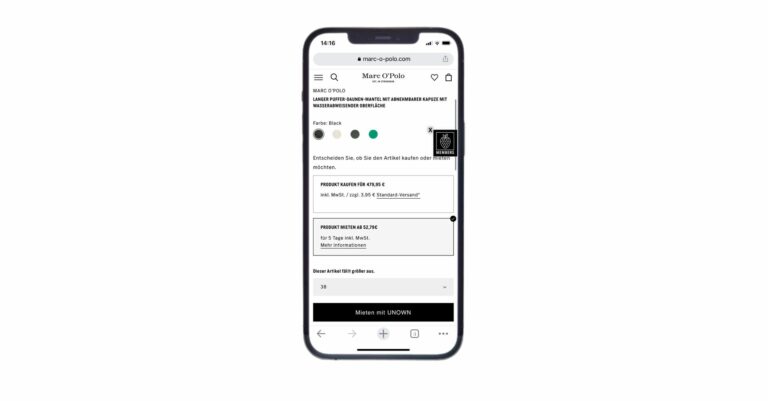 Im hauseigenen Onlineshop bietet Marc O'Polo nun auch Mode zum Mieten an. (Foto: Marc O'Polo)