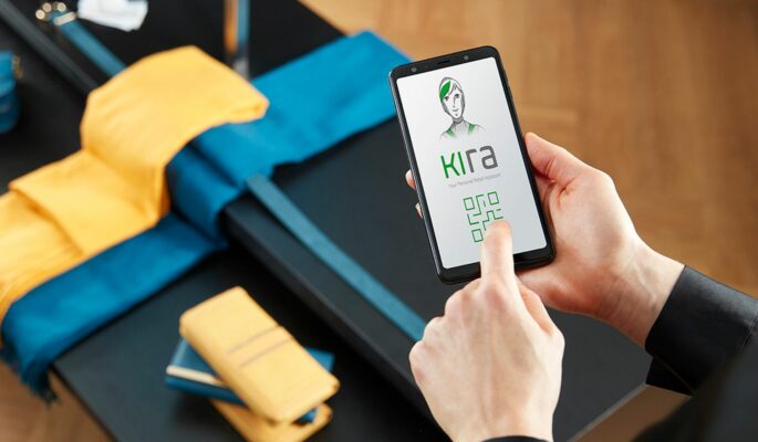 Die App KIra soll Händlerinnen und Händlern bei der Betreuung der Kunden helfen. (Foto: Bütema)