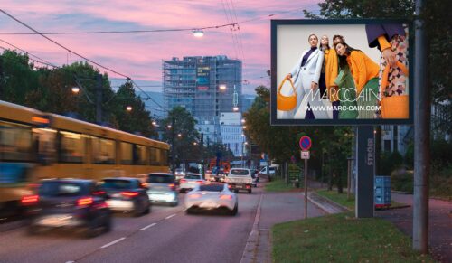 Die neue Außenwerbekampagne von Marc Cain. (Foto: Marc Cain)