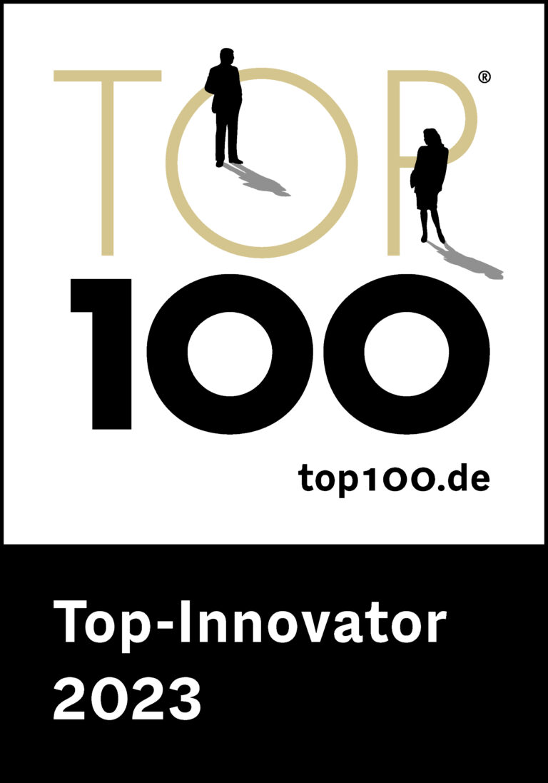 Das Siegel Top-Innovator von Top 100. (Foto: Wortmann)