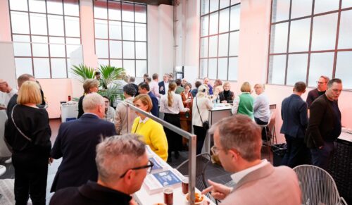 Das schuhkurier-Get Together auf der Shoes Düsseldorf. (Foto: Igedo Exhibitions)