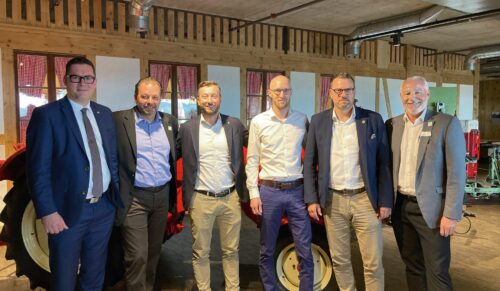 Der Schuhschweiz-Vorstand: David Zuberbühler, Lukas Kindlimann, Claude Bucher, Nicolas Siegenthaler, Hansjörg Egli und Andy Oechslin. (Foto: Redaktion)