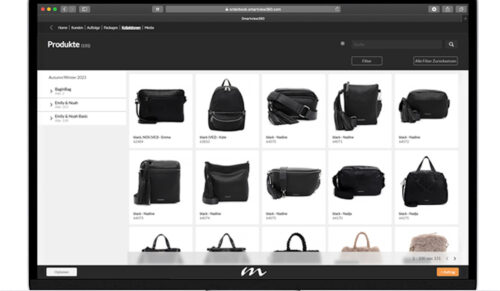 B2B-Shop-Ansicht von Meier Lederwaren (Foto: Meier Lederwaren)