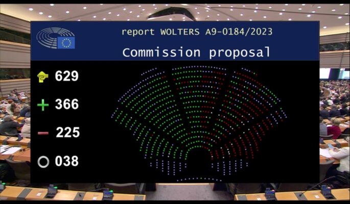 Das Europäische Parlament stimmte für das EU-Lieferkettengesetz. (Screenshot: Europäisches Parlament)