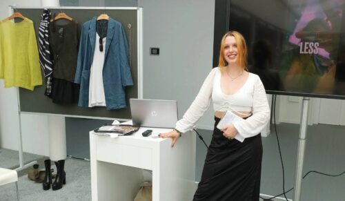 Marc Cain arbeitet mit Mode-Studierenden der Hochschule Pforzheim zusammen. (Foto: Marc Cain/Lara-Sophie Jung)