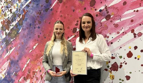 Das Nachhaltigkeitsteam von Legero United: Nadine Schwarzl (links) und Karmen Jancic (rechts), Abteilung Nachhaltigkeit und Qualitätssicherung (Foto: Legero United)