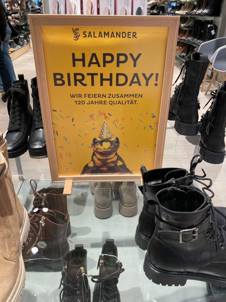 Zum 120. Geburtstag gibt es eine Rabattaktion, die das Geschäft ankurbeln soll. (Foto: Redaktion)