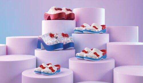 Zum 50. Jubiläum ist eine Crocs-Kollektion zum Popkultur-Phänomen Hello Kitty erschienen. (Foto: Crocs)