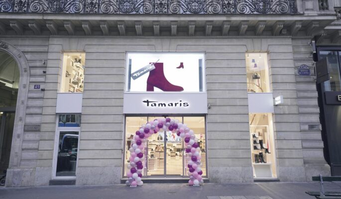 Tamaris hat einen Flagshipstore in bester Lauflage an der Pariser Oper eröffnet. (Foto: Tamaris)