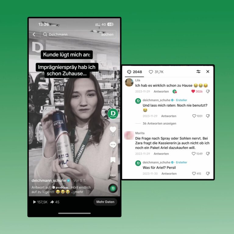 Deichmann setzt verstärkt auf Tiktok, um die junge Generation zu erreichen. (Foto: Deichmann)