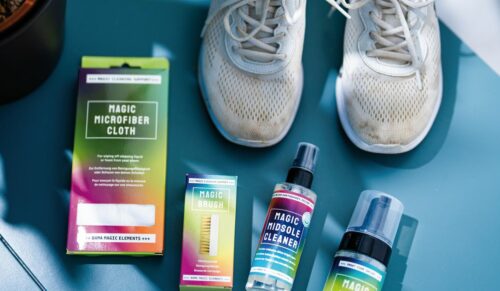 Bama setzt auf gut unterscheidbare Produktlinien. Die Marke Magic Elements steht für buntes Verpackungsdesign und saubere Sneaker. (Foto: Bama)