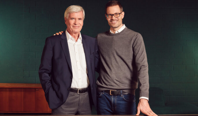 Der Gesellschafterrats- und Aufsichtsratsvorsitzende Michael Otto und sein designierter Nachfolger Benjamin Otto. (Foto: Otto Group)
