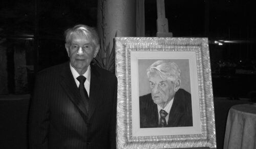 Karl Friedrich Eichholz im Jahr 2016 anlässlich einer Ehrung zur 85. Ausgabe der Messe. (Foto: Redaktion)