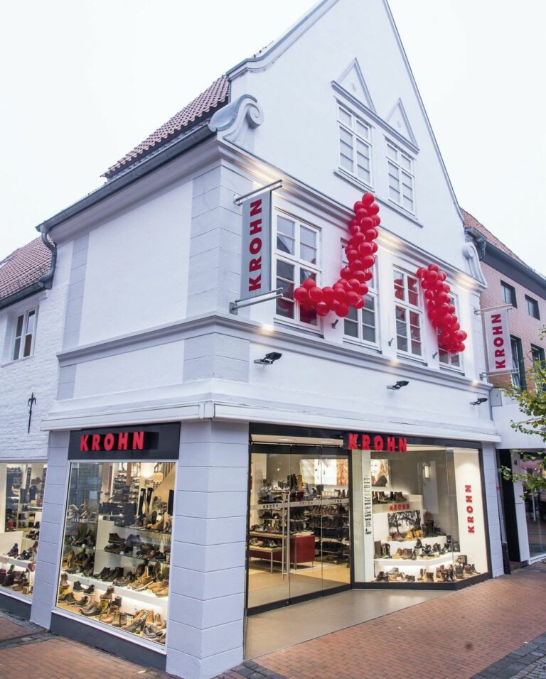 Eckernförde: Das Stammhaus des Unternehmens in der Stadt an der Ostsee. (Foto: Schuhhaus Krohn)