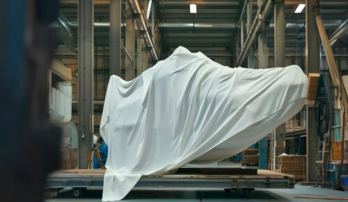 Noch verhüllt: die neue Now!-Kollektion von Waldläufer (Foto: Waldläufer)