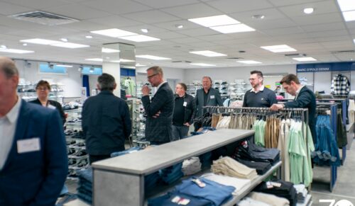 Am 25. April lud Mücke zum Business-Lunch in den neueröffneten Herren- und Damenstammhäusern nach Kulmach ein. (Foto: Mücke)