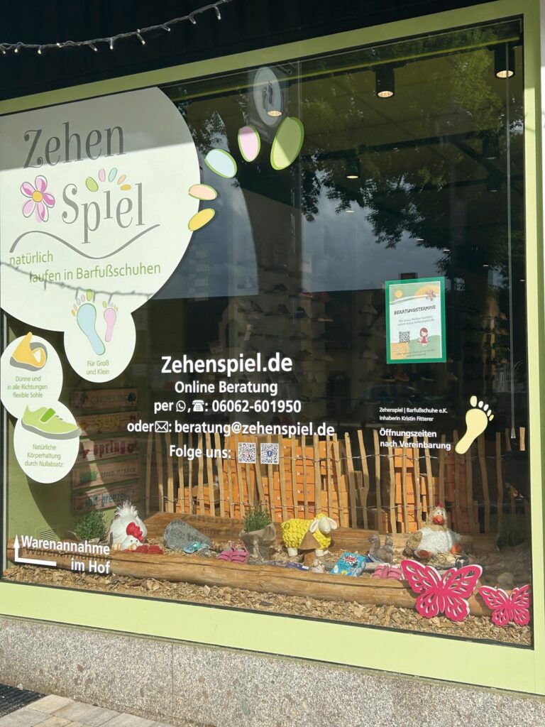 In Erbach im Odenwald befindet sich der 50 qm große, stationäre Zehenspiel-Standort. (Foto: Zehenspiel)