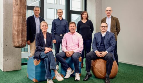 Volfango Bondi (PR und Strategie), Marcus Neul (Vertrieb Stationär, Real Estate und Logistik), Ralf Lehmkuhl (Finanzen und Controlling, Recht und HR), Anna Rusche (Buying und Marketing) sowie Christine Wurm (Digital und IT).  (Foto: Michael Romacker)