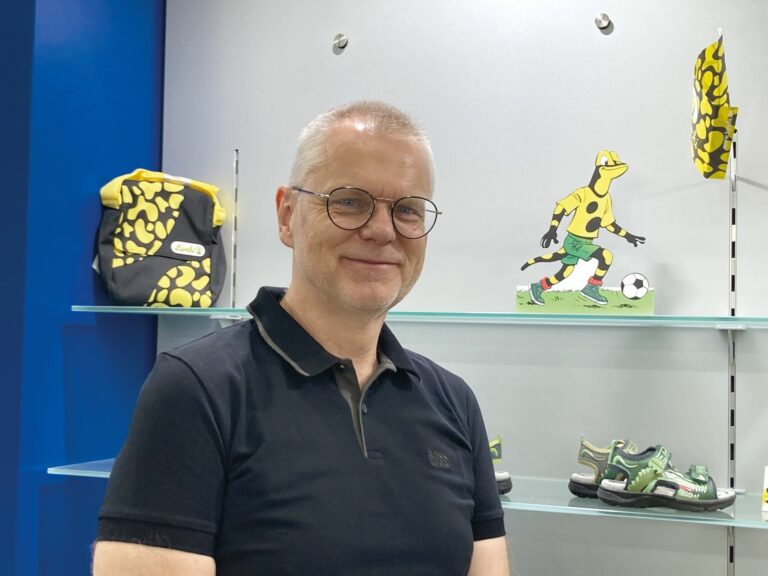 Mit der neuen Kollektion der Kinderschuhmarke Lurchi war Ralf Balonier am Gardasee dabei. (Foto: Redaktion)