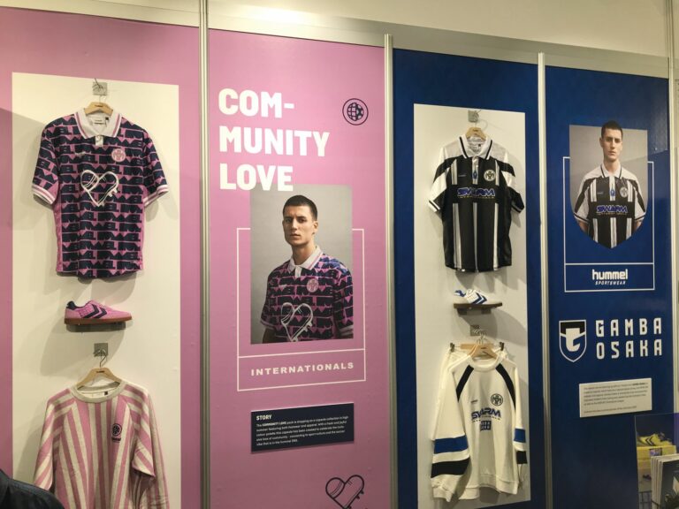 Sportartikelhersteller Hummel bietet auf der Messe eine Kapselkollektion an. (Foto: Redaktion)