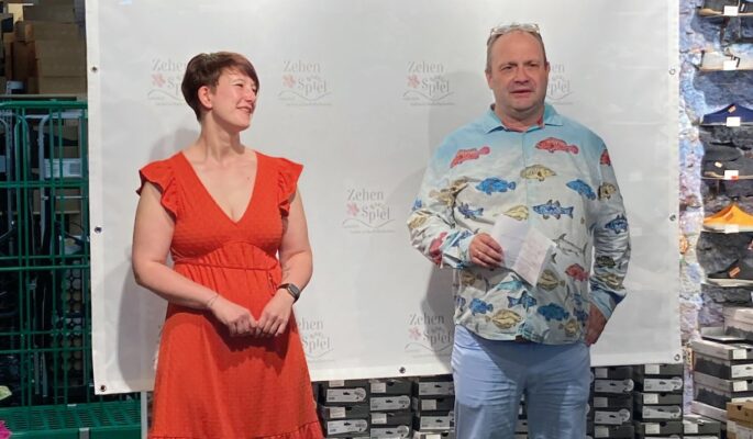 Kristin Fitterer und Roman Degenhardt (Zehenspiel) engagieren sich für die neue Messe. (Foto: Zehenspiel)