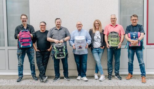 Das Verkaufsteam von Undercover für die Schulmarken (v.l.): Alexander Büttner, Rino De Masi, Damian Juranek, Thomas Leitner, Katja Wagner, Holger
Krais, André Henrion (Foto: Undercover)