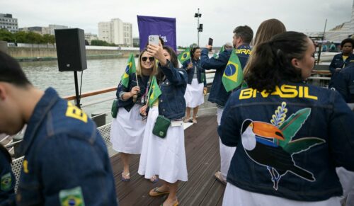 Bei der Eröffnungszeremonie steuerte Havaianas die Schuhe für die brasilianische Olympia-Auswahl bei. (Foto: Havaianas)