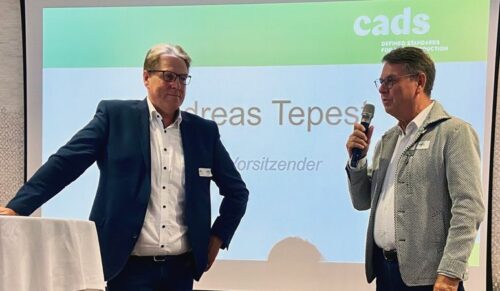 Andreas Tepest und Manfred Junkert auf der Cads-Mitgliederversammlung in Graz. (Foto: Cads)