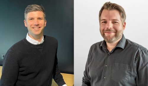 Die Wissenswelt-Verantwortlichen von links nach rechts: Maximilian Krien (ANWR) und Kay Wegerhoff (SABU) (Montage aus Fotos: ANWR/SABU)