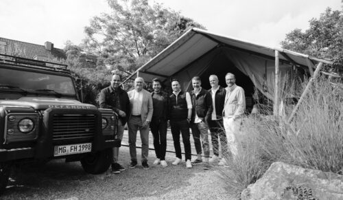 Von links nach rechts: Roger Brandts (Inhaber Fynch-Hatton); Armin Fichtel (Beirat Fynch-Hatton); Christian Ahlert (Beirat Fynch-Hatton); Frank Zimmermann (GF); Mathias Eckert (CEO Fynch-Hatton); Christoph Brandts (GF); Wolfgang Lohe (Director Sales DACH) (Foto: Fynch-Hatton)