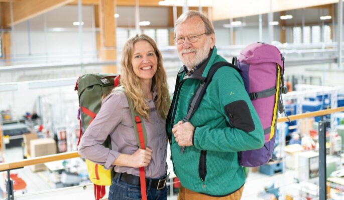 Firmengründer Albrecht von Dewitz und Antje von Dewitz, die 2009 die Geschäftsleitung von ihrem Vater übernommen hatte. (Foto: Vaude)