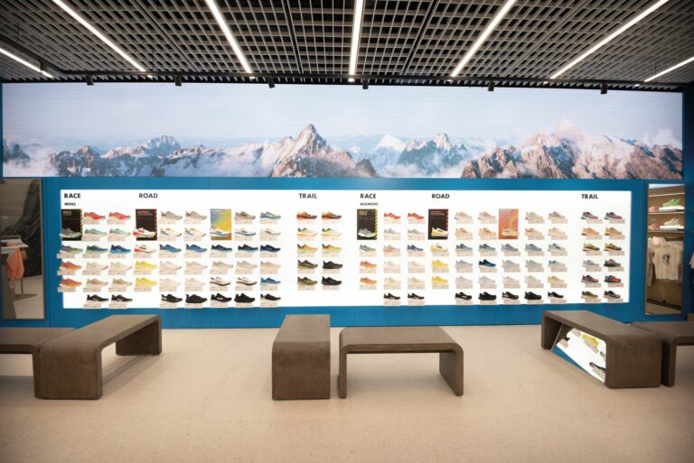 Der Store in Midtown Manhattan zeigt die ganze Modell-Welt der Sportmarke. (Foto: Hoka/Andrew Morales)