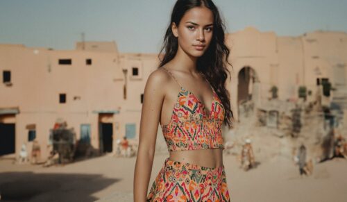 Die Mango-Kampagne für die Sunset Dream-Kollektion mit KI-Models. (Foto: Mango Fashion Group)