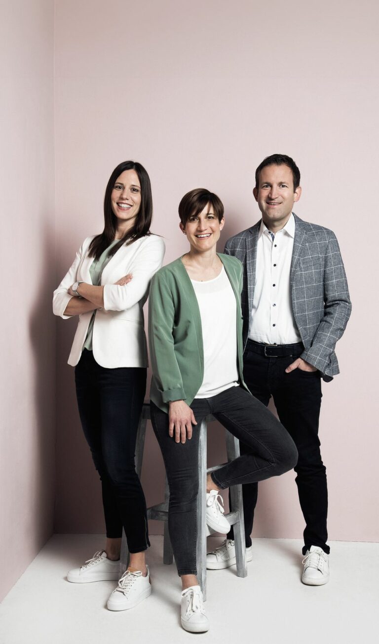 Das Dreiergespann der Walder-Geschäftsleitung (v.l.n.r.): Martina Walder, Sandra Furger-Walder und Daniel Walder (Foto: Walder)