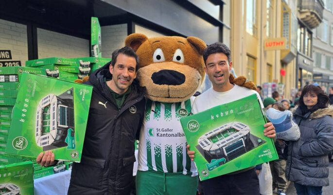 Kybun Joya startete in St. Gallen eine Geschenkaktion. (Foto: Kybun Joya)