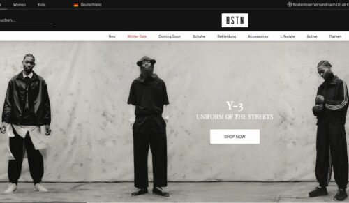 Online-Shop von BSTN (Screenshot: bstn.com)