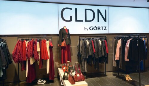GLDN ist die neue Görtz-Eigenmarke im Textilbereich und wird im Flagship-Store in der Spitaler Straße in Hamburg mit einer eigenen Fläche inszeniert. (Foto: Redaktion)