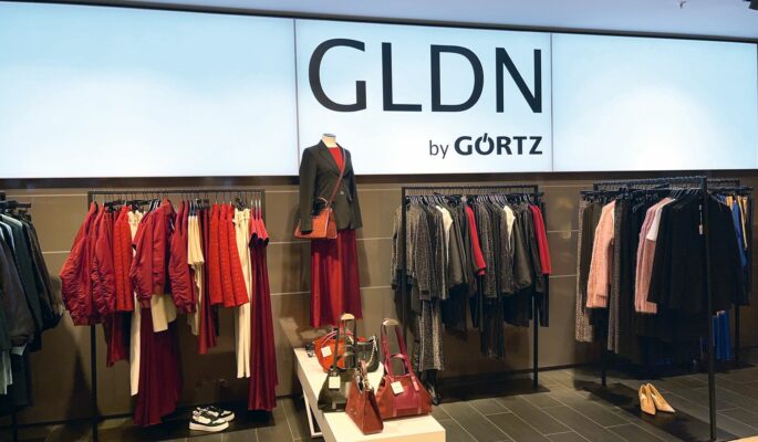 GLDN ist die neue Görtz-Eigenmarke im Textilbereich und wird im Flagship-Store in der Spitaler Straße in Hamburg mit einer eigenen Fläche inszeniert. (Foto: Redaktion)