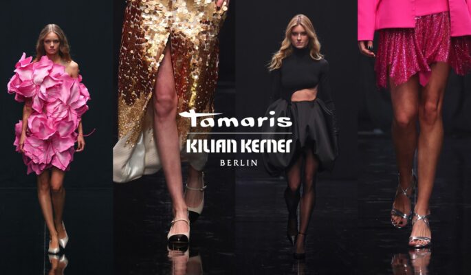 Kilian Kerner und Tamaris feierten ihr Kollaborations-Debüt auf der Berlin Fashion Week. (Foto: Tamaris)