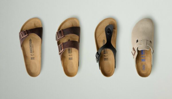 Die Birkenstock-Modelle Madrid, Arizona, Gizeh und Boston (Foto: Birkenstock)