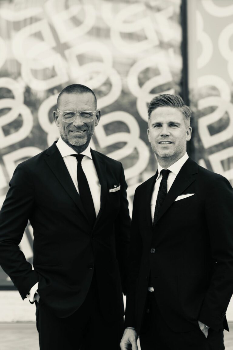 Die Breuninger Geschäftsführer Andreas Rebbelmund und David Zimmermann. (Foto: Wolfgang Sohn)