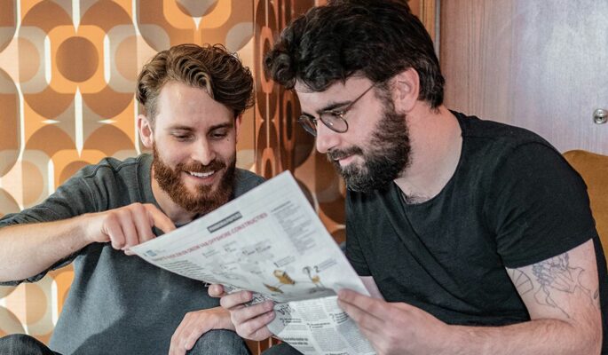 Die Lennertson-Gründer Robin Carlo Kuijpers und Robin Todde. (Foto: Lennertson)