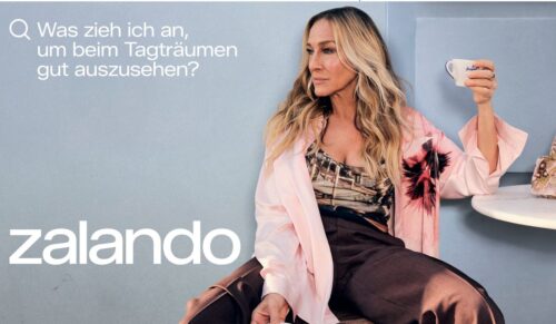 Zalando startet seine F/S 2025-Kampagne, unter anderem mit Sarah Jessica Parker. (Foto: Zalando)