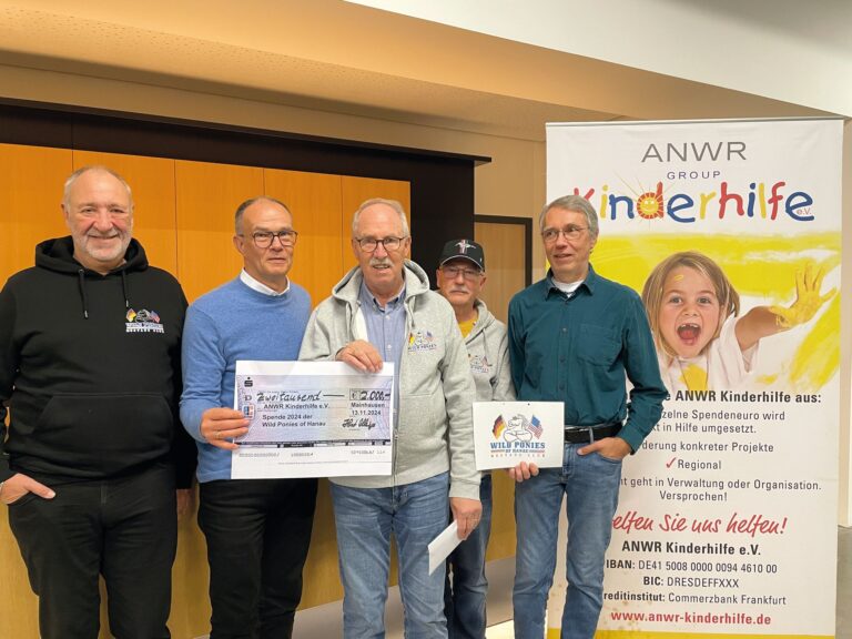 Der Mustangfahrer-Club Wild Ponies of Hanau beteiligt sich an Spendenaktionen. (Foto: ANWR Group)