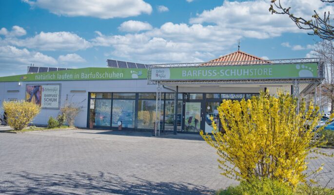 Der neue Standort von Zehenspiel in Erbach-Michelstedt. Das Ladenlokal gehörte früher zum Schuhfilialisten Schuhwelt. (Foto: Zehenspiel)