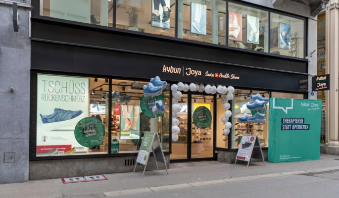 Der neue Kybun Joya-Flagship-Store in St. Gallen. (Foto: Kybun Joya)